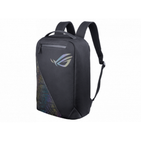 BP1501G ROG BACKPACK 15_17, Black, Holographic Edition,  Stylish, gaming-inspired design with the cyber-text pattern and ROG Log